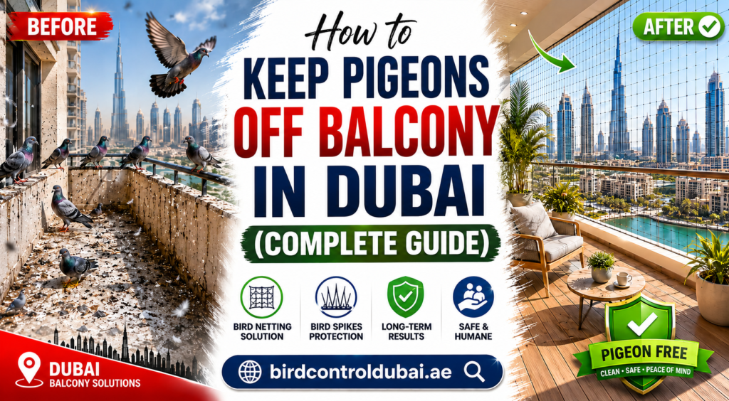 How to Keep Pigeons Off Balcony in Dubai