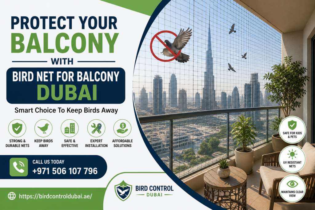 Bird Net For Balcony Dubai