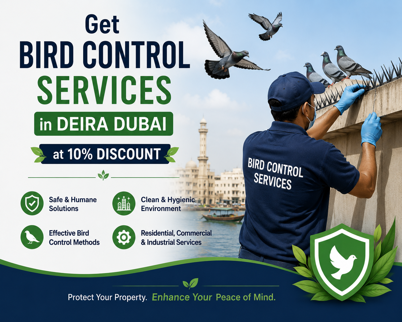 Get Bird Control Services in Deira Dubai at 10% Discount