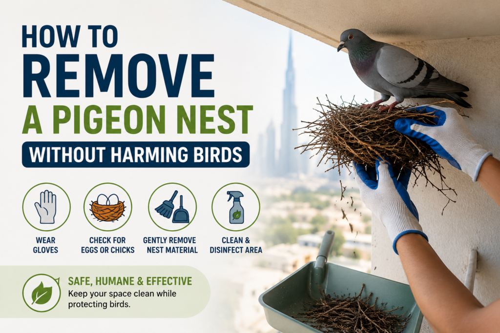 How to Remove a Pigeon Nest Without Harming Birds