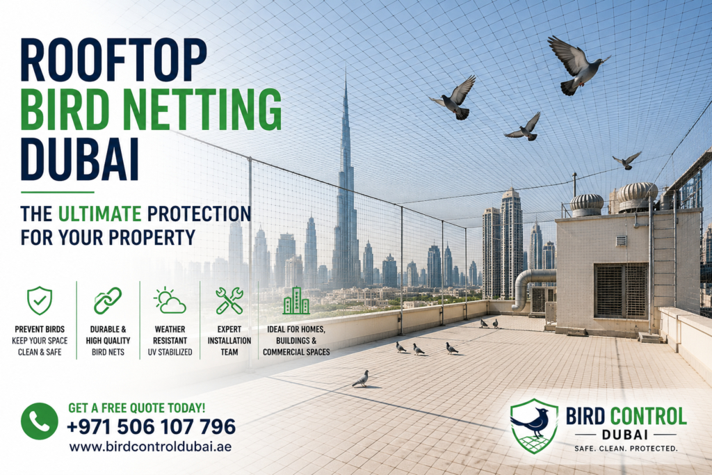 Rooftop Bird Netting Dubai