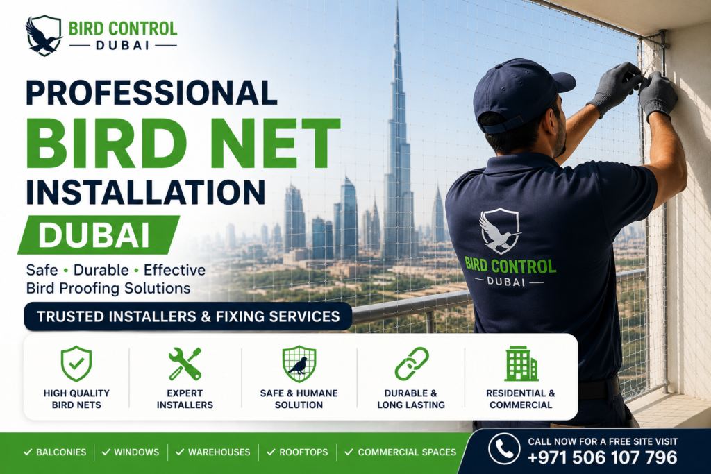 bird net installation in dubai