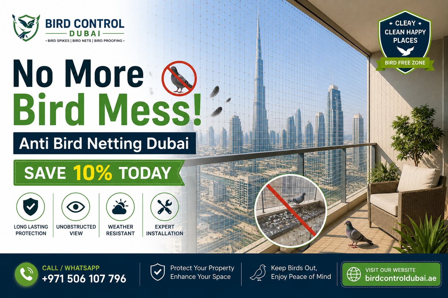 Anti Bird Netting Dubai