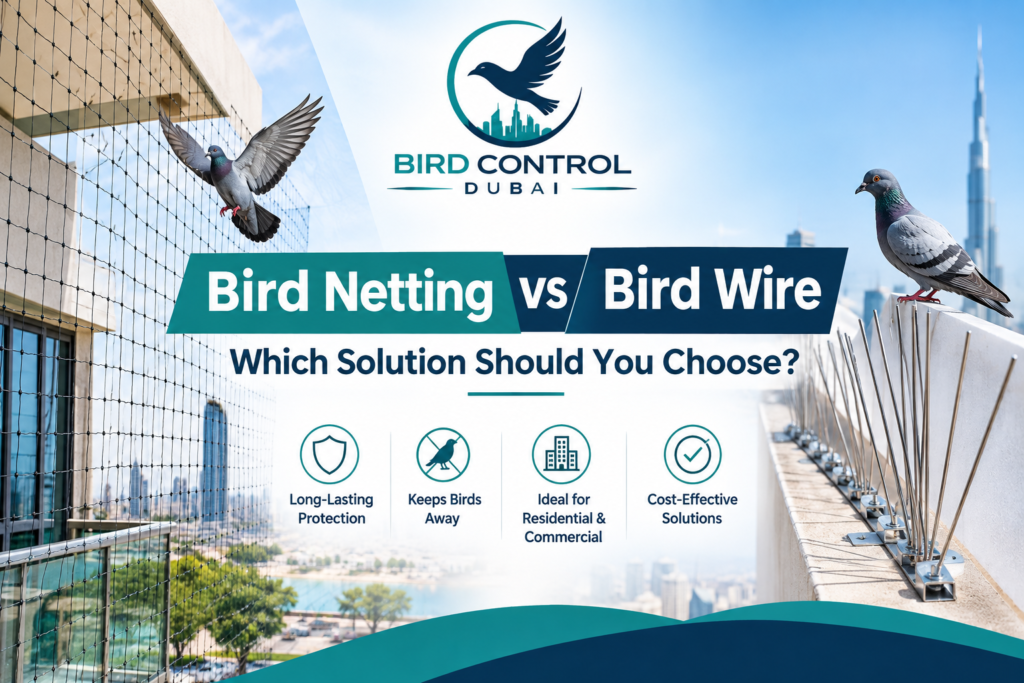 Bird Netting vs Bird Wire
