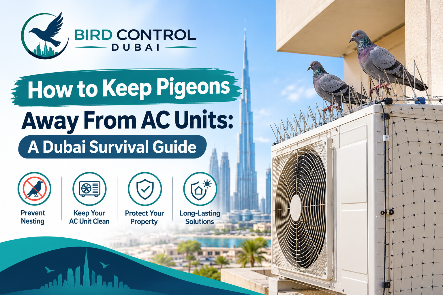 How to Keep Pigeons Away From AC Units